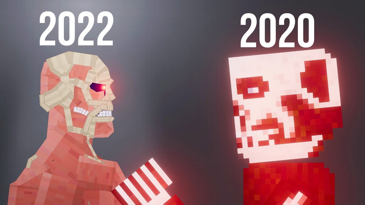 Colossal Titan 2022 vs Colossal Titan 2020 Which is best ? [Attack on Titan] - People Playground