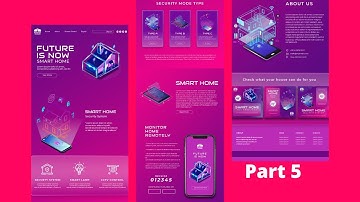 Create a respoonsive modern Website 2022 part 5 using html css js