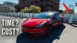 Tesla Supercharger Time and Cost 2020 (California) *EXPENSIVE