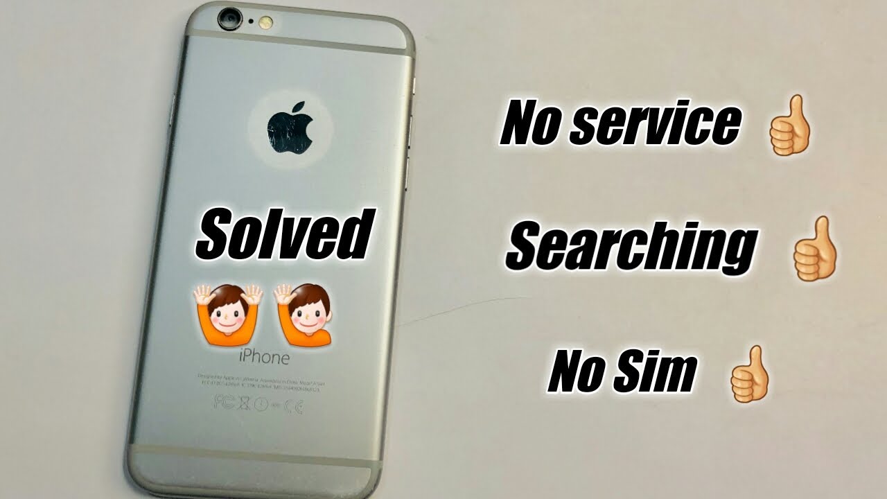 How to fix No Service , Searching Problem in iPhone - YouTube