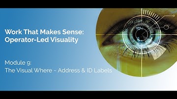 WORK THAT MAKES SENSE - Module 9: The Visual Where Addresses and ID Labels | Dr. Gwendolyn Galsworth