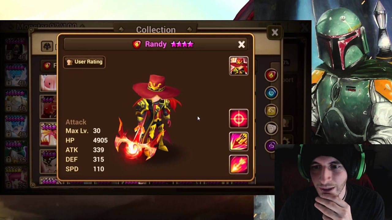 SUMMONERS WAR : Bounty Hunter Army -and- The Rune from HELL
