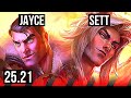 JAYCE vs SETT (TOP) | 13/0/5, Legendary | KR Diamond | 25.21