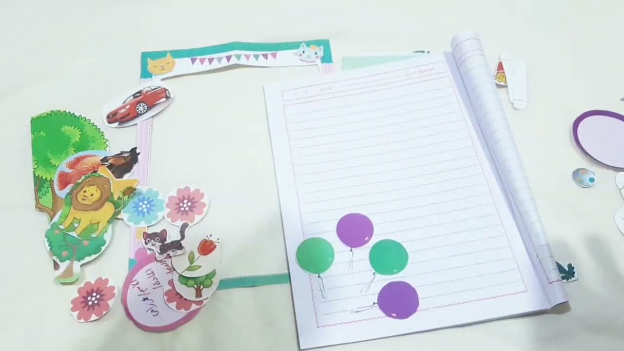 أسهل طريقة لتزيين الكراسات بدون مانرسم | تزيين الكراسات من إعادة تدوير الكتب القديمة