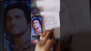 karan image drawing 🧐2022।। karan mahabharat#drawing #shorts #art