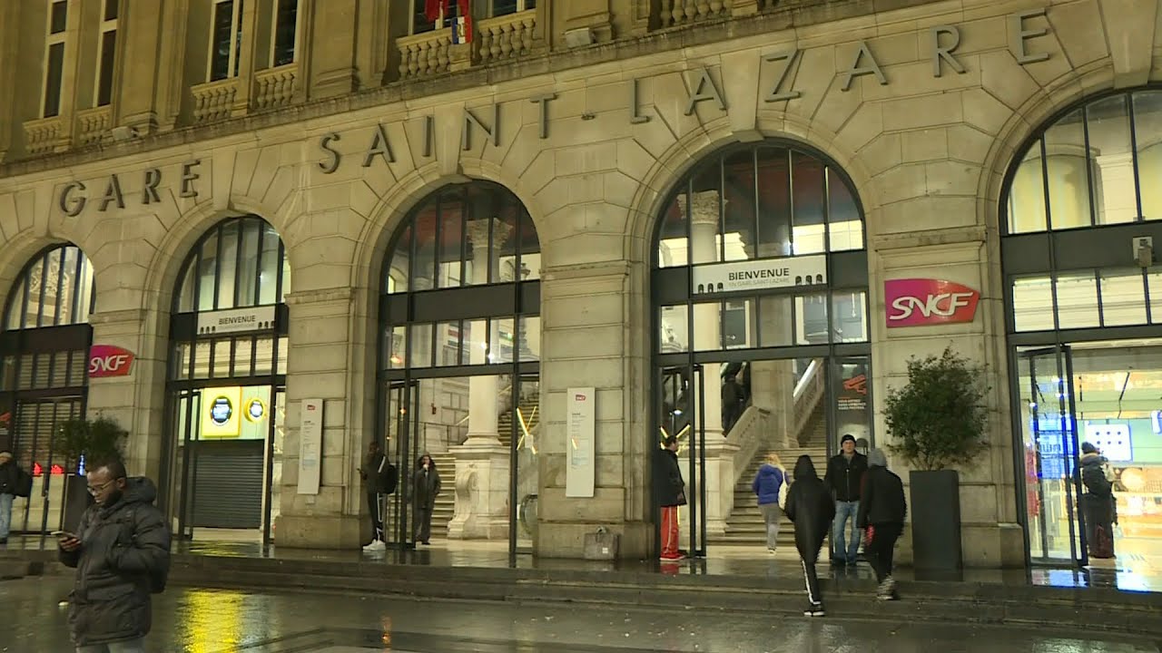 Gare SaintLazare à Paris début d’une nouvelle journée de grève AFP