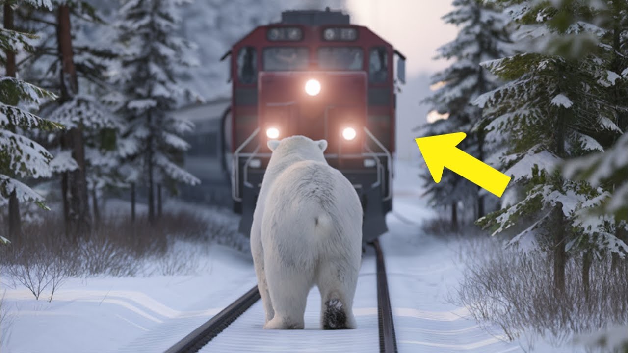 The Brave Polar Bear Rescued the Passengers in the Train | Rescue Stories