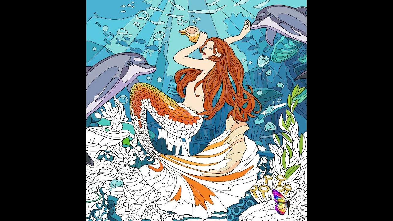 Dyesebel The Mermaid Holding A Marine Sea Shell Pics (Tap Color Pro