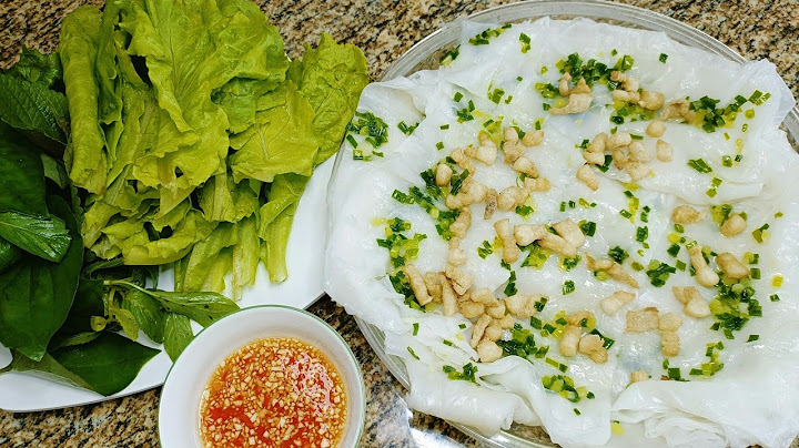 Hướng dẫn làm bánh tráng mỡ hành