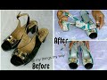 DIY Ankara sandals revamp from start to finish