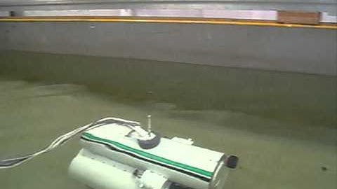 Automated depth control ROV - 2nd test (driving)