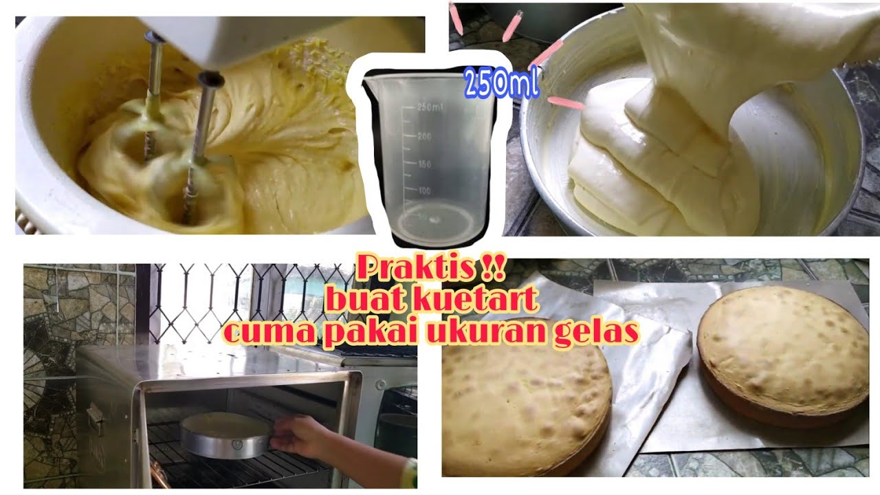 Cara praktis membuat kue dengan takaran gelas YouTube Cara praktis membuat kue dengan takaran gelas YouTube