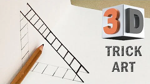 How to Draw a 3D Ladder - Trick Art For Kids | 3D Drawing on Paper