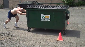DeFrancosGym.com - New STRONGMAN Finisher - DUMPSTER SPRINTS! (How Ya Doin?!)