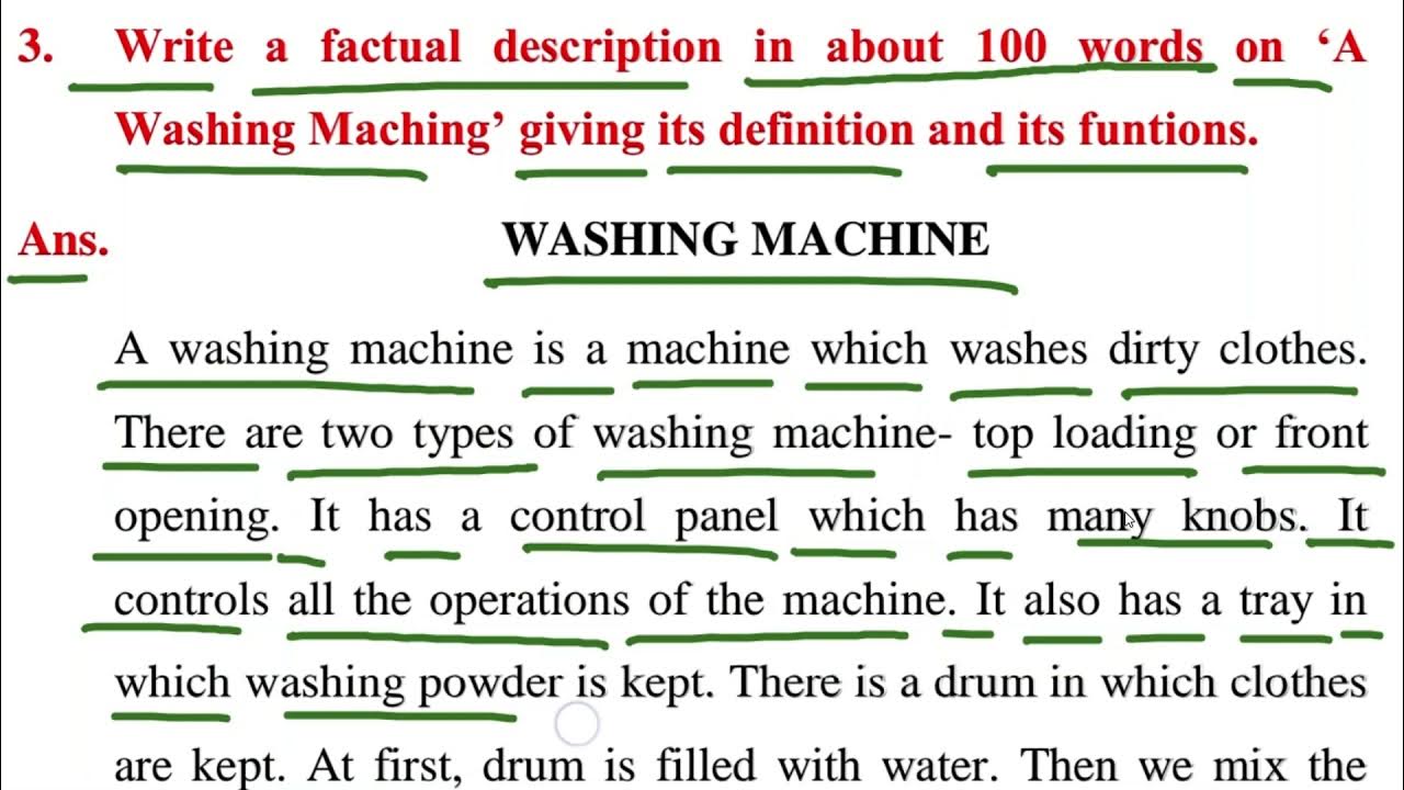 FACTUAL DESCRIPTION 3 A WASHING MACHINE YouTube factual-description-3-a-washing-machine-youtube