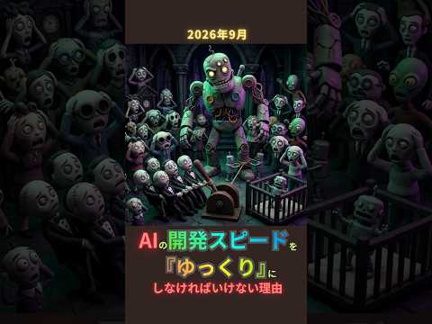 【解説】AIの開発を「ゆっくり」にしなければいけない理由【AI】#AI #解説 #shorts