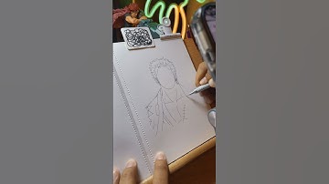 HOW TO DRAW ZORO #anime #zoro #tutorial #shorts
