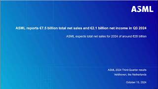 ASML: Key Highlights from Q3 FY24 Investor Presentation