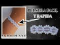 PULSERA FACIL DE HACER 📿/ NUDO PLANO / CON MOSTACILLA Y MURANO / (Tutorial)❤