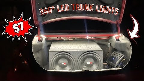 How to Install LED Lights in Your Car Trunk | ONLY $7 and 10 Minutes