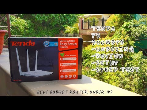 Best Budget Wifi Router Under Rs.1000 | Tenda F3 300MBPS | Unboxing | Review | Setup | Speed Test