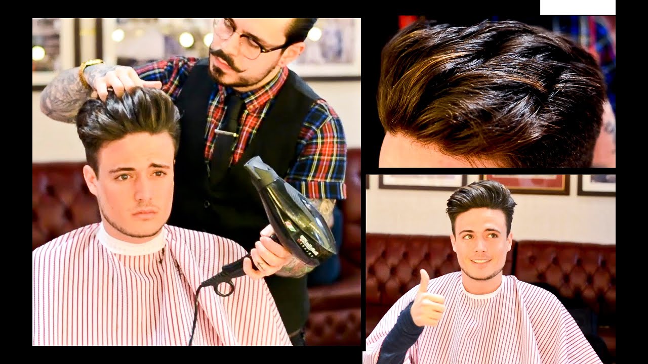 Mens Undercut Quiff Medium Length Haircut Style