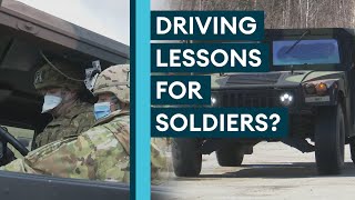 British Troops Learn To Drive US Military Vehicles 🚘