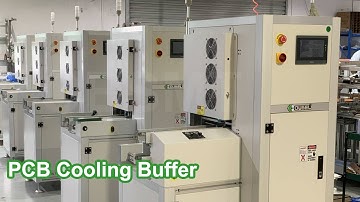 PCB handling machine auto vertical PCB cooling buffer conveyor after AOI/SPI