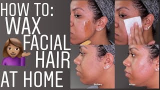 How To Wax Facial Hair At Home