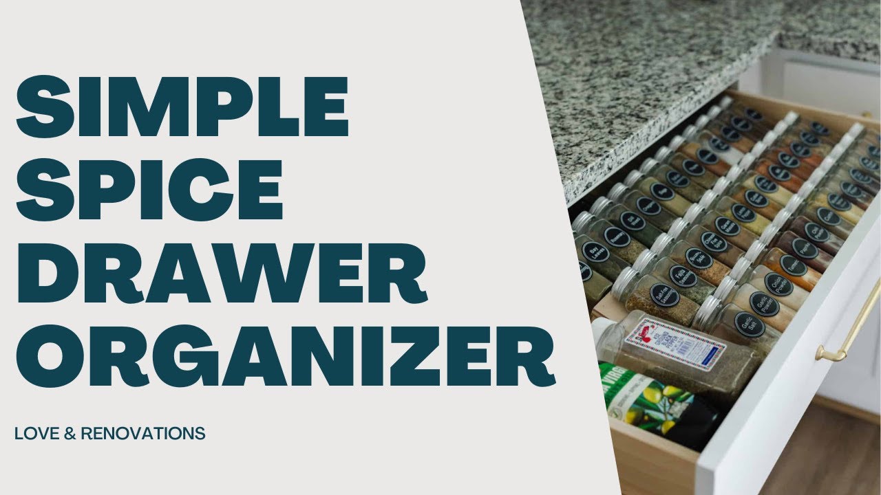 The Easiest DIY Spice Drawer Organizer