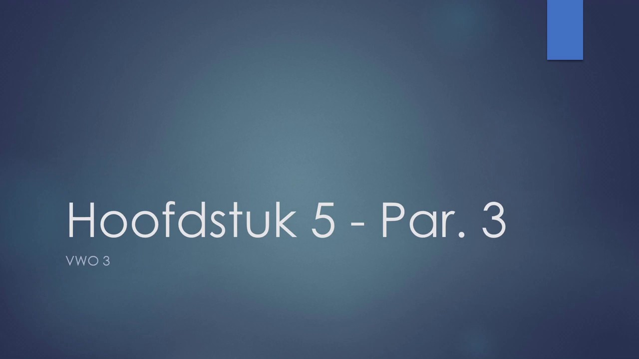 VWO 3 - Praktische Economie H5 par. 3 - YouTube