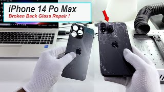 iPhone 14 Pro Max Broken Back Glass Repair By laser machine