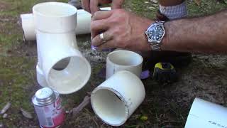 Installing  a sewer line clean out part 2
