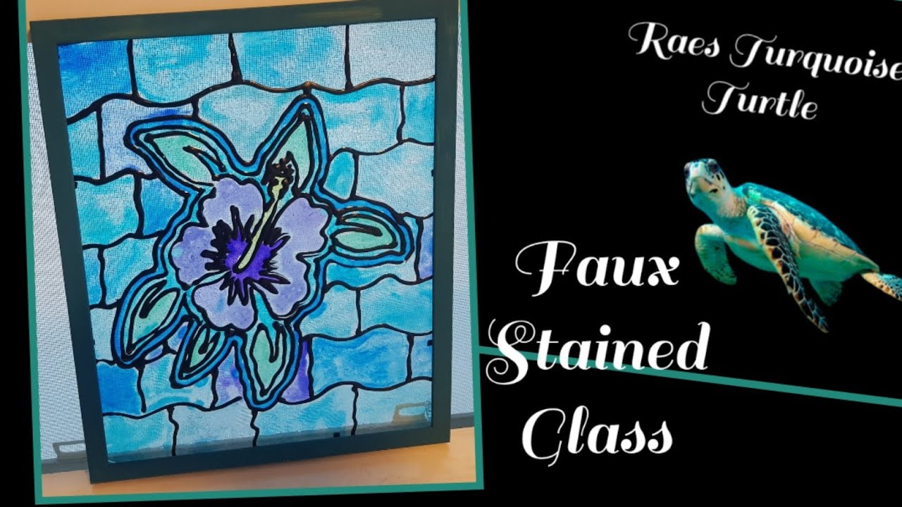 Faux stained glass Tutorial YouTube