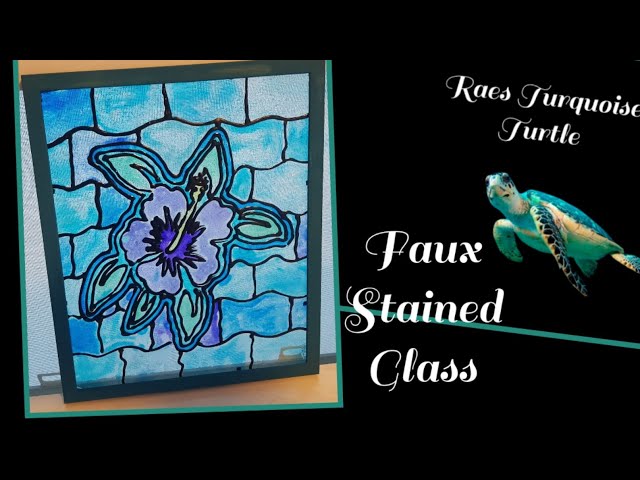 Faux Stained Glass With Resin and Gallery Glass Paint : 15 Steps