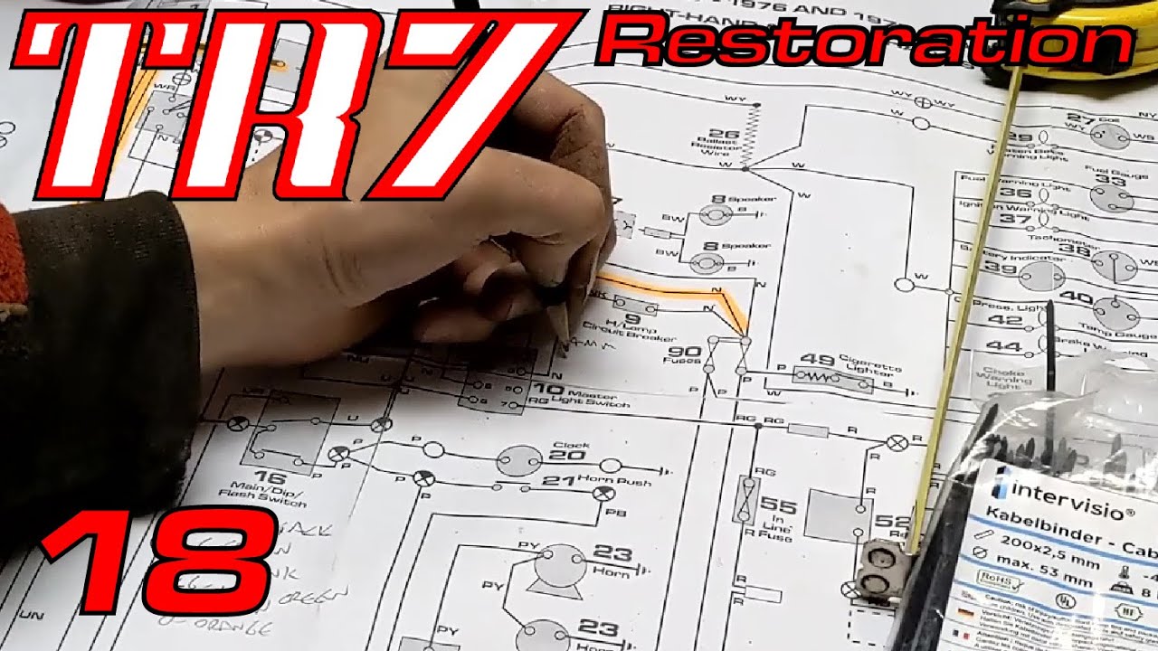 Wiring Loom Part 1 - Triumph TR7 Restoration Part 18 - YouTube