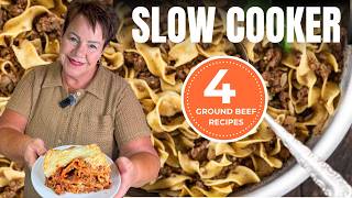 4 Easy Slow Cooker Recipes with Ground Beef
