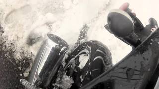 The Snow Ninja goes for a ride in a foot of snow! KAWI POWER!!