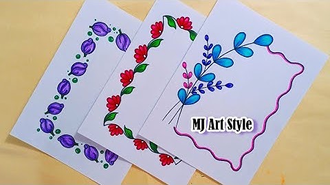 Easy border design for project/Project work designs/A4 size/Front page design for school projects