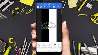 Cara membuat line art wallpaper keren dengan aplikasi pixellab lengkap screenshot 5