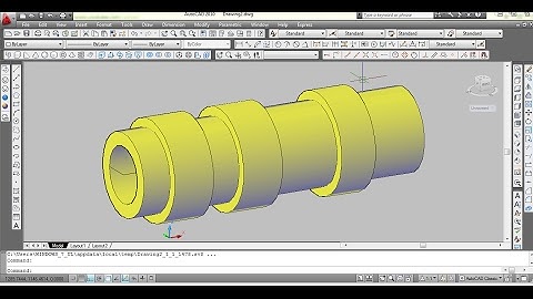 Tutorial autocad make bushing grill simple 2d to 3d