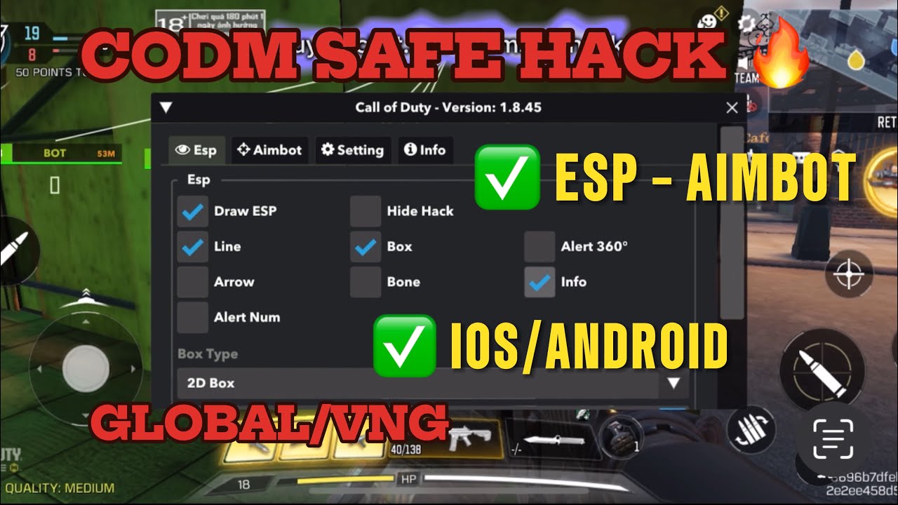 Codm hack Review 🔥 Esp aimbot, eassy install YouTube