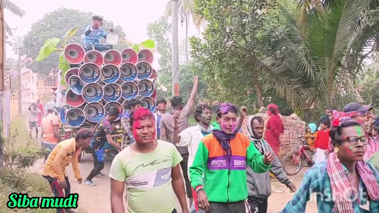 আজ দেধারা🌹 শিবা সাউন্ড 🌹টুসুর ঠাকুর বিজয় উপলক্ষে রোডশো করছে👑😈😈👿