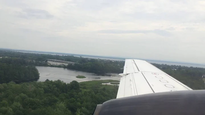 PenAir Saab 340B Landing at Plattsburgh Internatio...