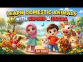 Learn Domestic Animals & ABCs | Farm Animals for Kids | Shahid and Fatima