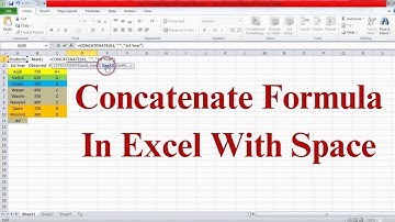Concatenate Formula In Excel With Space