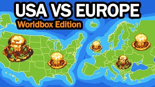 USA VS Europe with an Explosive Twist! | WorldBox