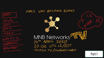Part 1: MPLS VPN Building Blocks (Twitch) - 16th April 2020