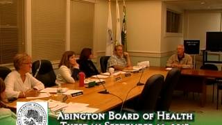 Abington Board of Health 9/16/13
