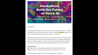 Voice-First Agentic Commander | Invite-Only Voice Bridge DeepLearning.AI Hackathon | Fastest E2E 🏆